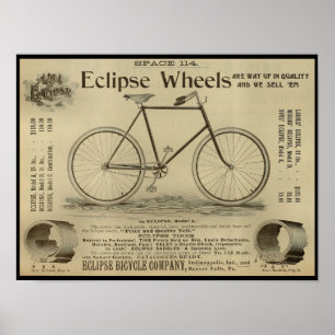 1893 Vintage-Bicycle-Magazin-Werbeplakat Poster