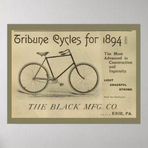 1893 Vintage-Bicycle-Magazin-Werbeplakat Poster