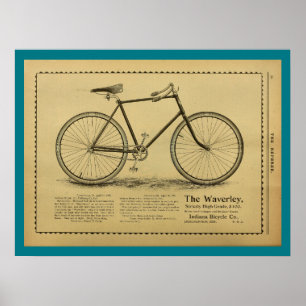 1893 Vintages Bicycle Magazine und Art Poster