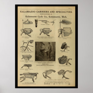 1893 Vintages Bicycle Magazine und Art Poster