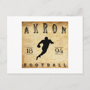 1894 Akron Ohio Football Postkarte