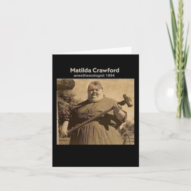 1894 Anästhesie Karte (Vorderseite)