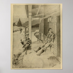 1894 Vintage Herrenfahrrad Werbeanzeige Kunst Druc Poster