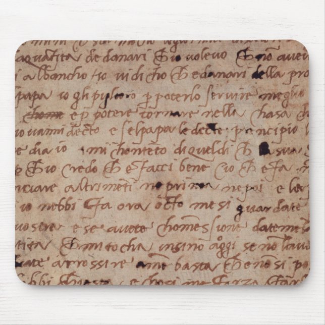 1895-9-15-503 W.34v Seite der Handschrift Mousepad (Vorne)