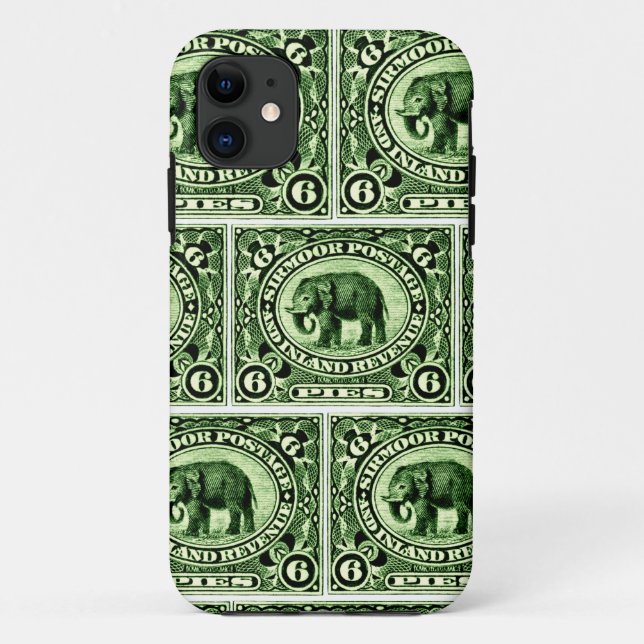 1895 Indian Princely States Elephant Case-Mate iPhone Hülle (Rückseite)