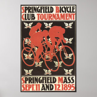 1895 Springfield Massachusetts Fahrradturnier Poster