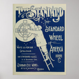 1895 Vintage-Bicycle-Magazin-Werbeanzeige Poster