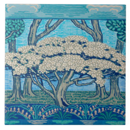1896 May Tree Frieze, entworfen von Walter Crane Fliese