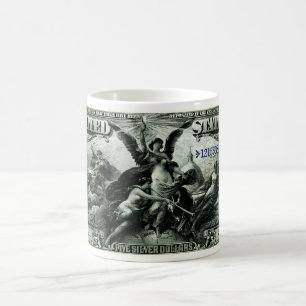 1896 US fünf Dollar-silbernes Zertifikat Kaffeetasse