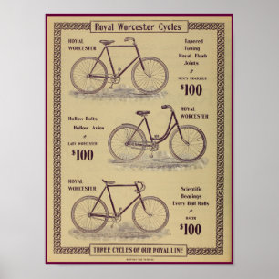 1896 Vintage-Bicycle-Magazin-Werbebild Poster