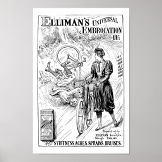 1897 Kleidungsstücke - Fahrradverleih Poster