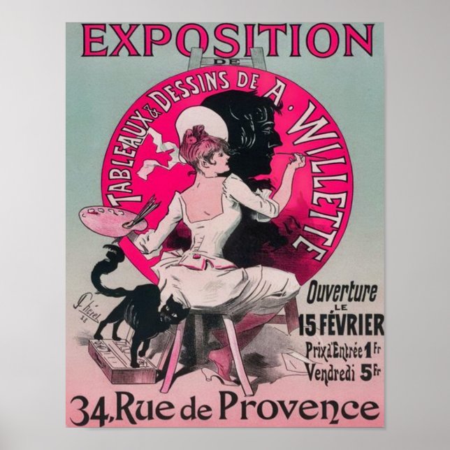 1897 Paris Exposition de Tableaux Poster (Vorne)