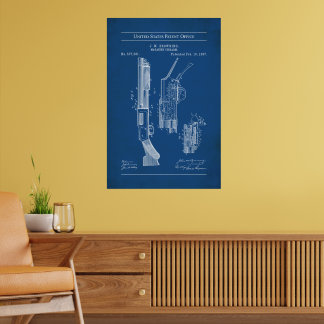 1897 US-Patent 577281 - Pump Action Shotgun Poster
