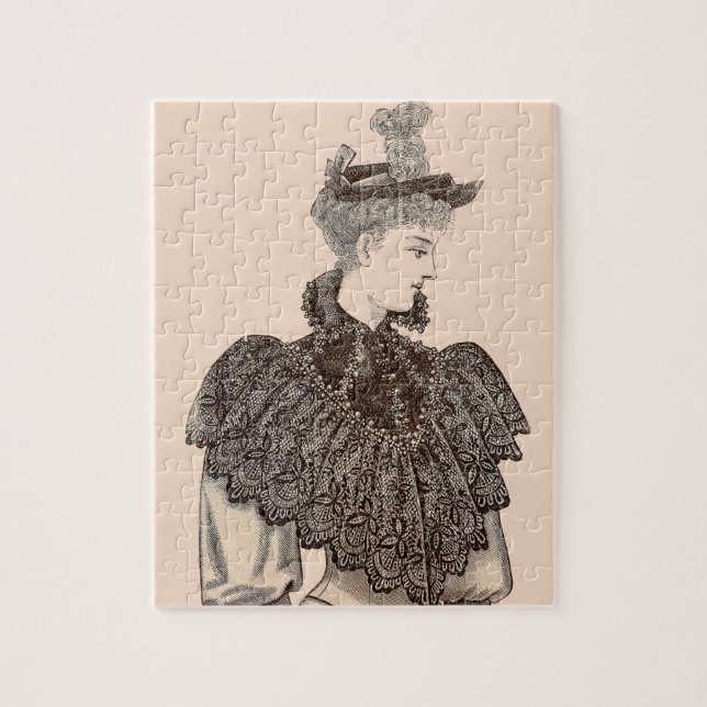1897 Viktorianische Frau Puzzle (Vertikal)