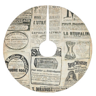 1897 Werbung in der französischen Zeitung Polyester Weihnachtsbaumdecke