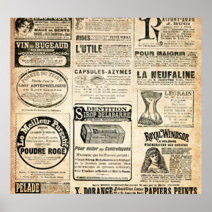 1897 Werbung in der französischen Zeitung Poster