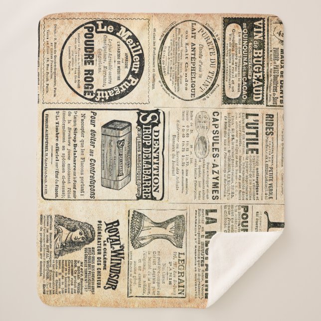 1897 Werbung in der französischen Zeitung Sherpadecke (Vorderseite)