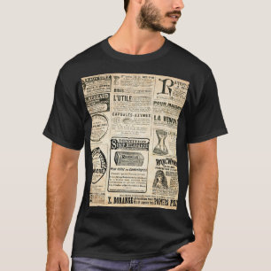 1897 Werbung in der französischen Zeitung T-Shirt