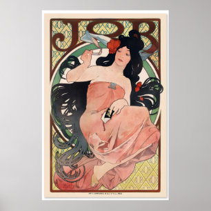 1898 Alphonse Mucha Job Rolling Papers Klassische  Poster