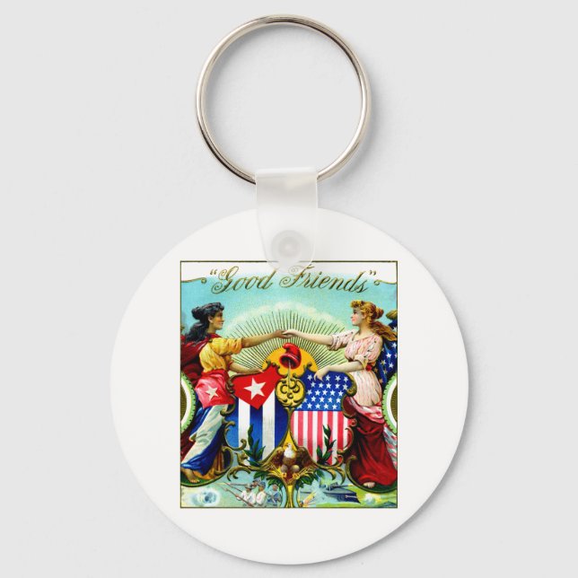 1898 Gute Freunde Zigarren Schlüsselanhänger (Vorderseite)