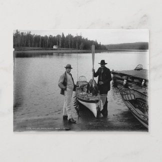 1898 Lake Gogebic Schwarzbarschfischen Postkarte