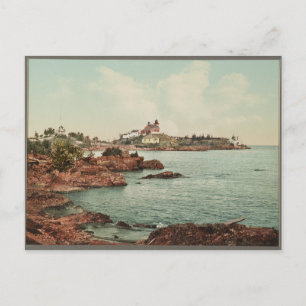 1898 Leuchtturm Point Marquette, MI Postkarte