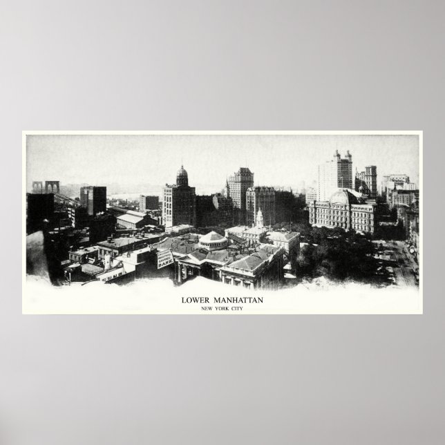 1898 New York Panorama Poster (Vorne)