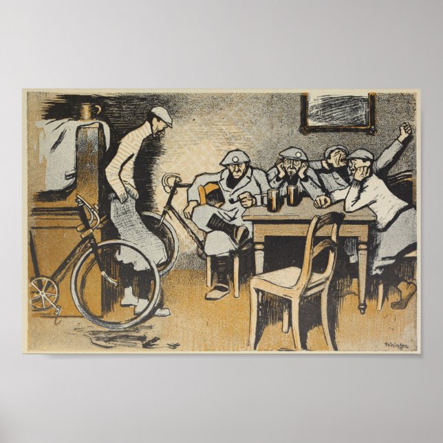 1898 Vintages Bicycle Feininger Ad Art Poster (Vorne)
