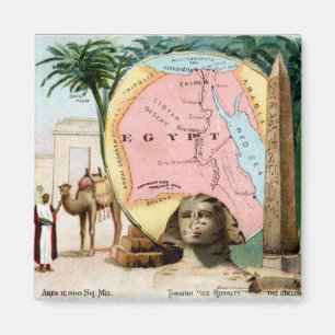 1899 Ägypten Sammelkarte Magnet