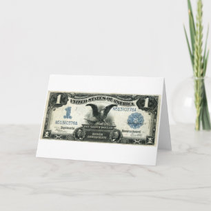 1899 One Dollar US Silver Certificate Karte