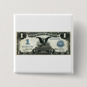 1899 Silberzertifikat in US-Dollar Button
