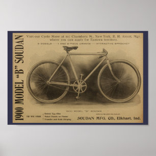 1899 Vintag Bicycle Magazine und Art Poster