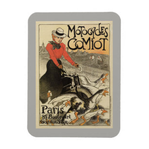 1899 Vintage französische Motorradwerbung Magnet