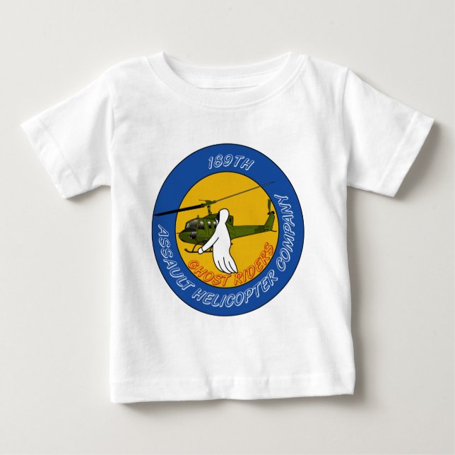 189th Kampfzonenhubschrauber Co - Geist-Reiter Baby T-shirt (Vorderseite)