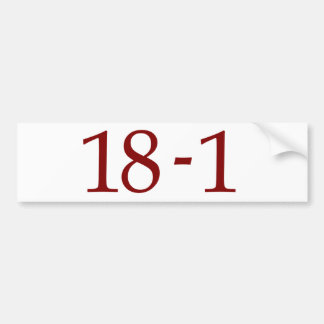 18-1 AUTOAUFKLEBER