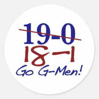 18-1 Go G-Men Runder Aufkleber
