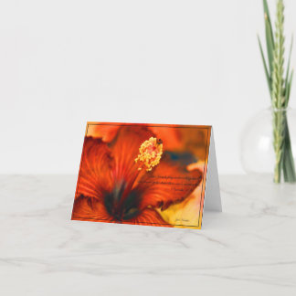 18:24 Flammens Hibiscus~Friendship/Proverbs Karte