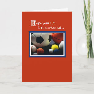 18. All Sports Geburtstag, Balls, Rot Karte