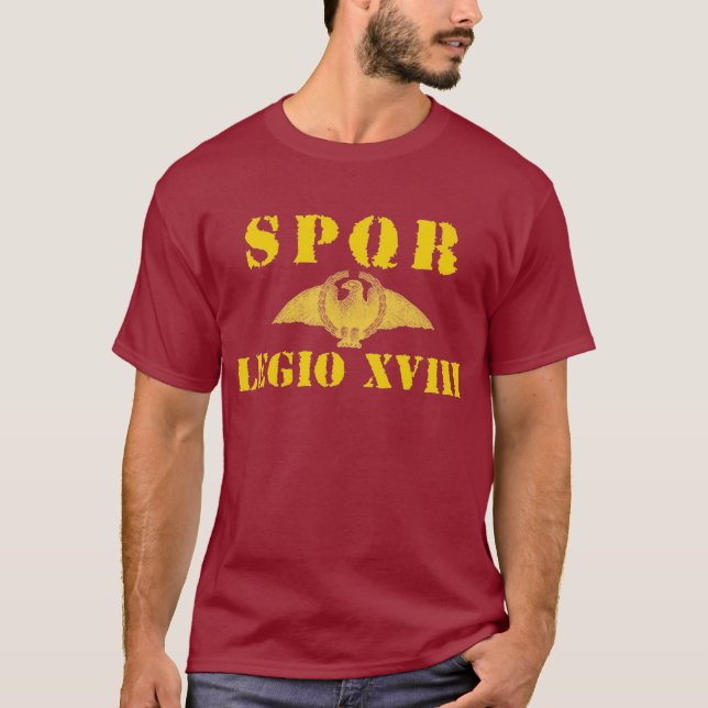 18 alte römische 18. Legion - Eagle T-Shirt (Vorderseite)