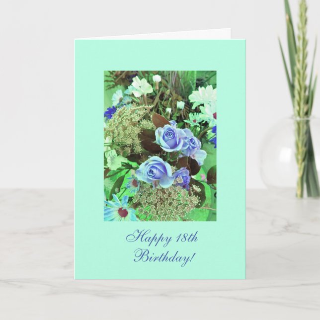 18. (Alter) Geburtstag Karte (Vorderseite)