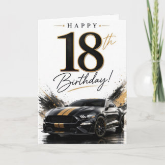 18. Autothemen-Geburtstag Karte