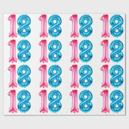 18 Balloons Umschlagpapier Geschenkpapier