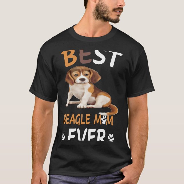 18 Beste Beagle-Mama je T-Shirt (Vorderseite)