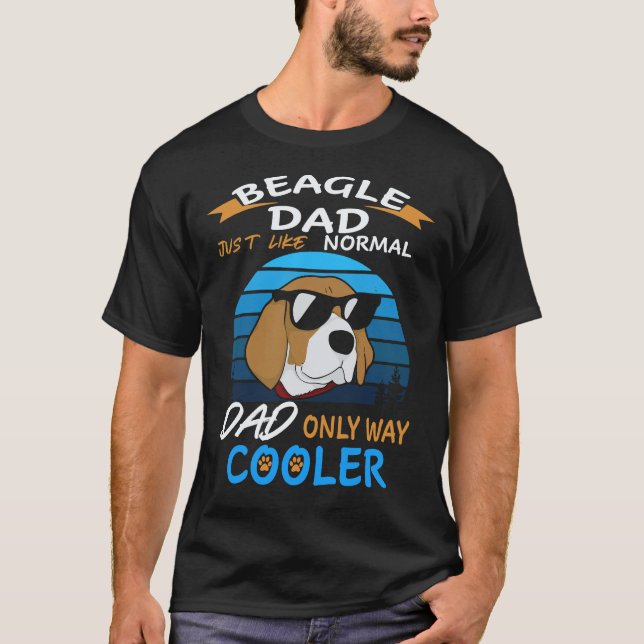 18 Dad - Beagle Dad Kühler Beagle T-Shirt (Vorderseite)
