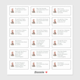 18 Empfängername Anschrift Reindeer Weihnachten Aufkleber