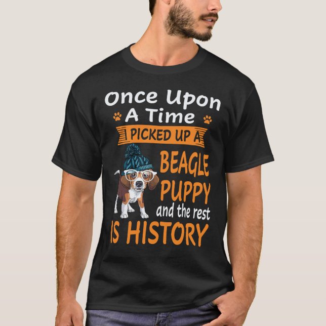 18 Es war einmal - Beagle Welpe Beagle T-Shirt (Vorderseite)