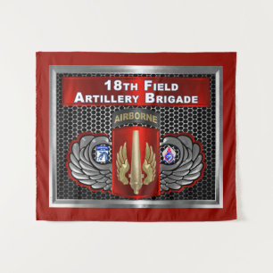 18. Feldartillerie Brigade-XVIII Im Flugzeug Wandteppich