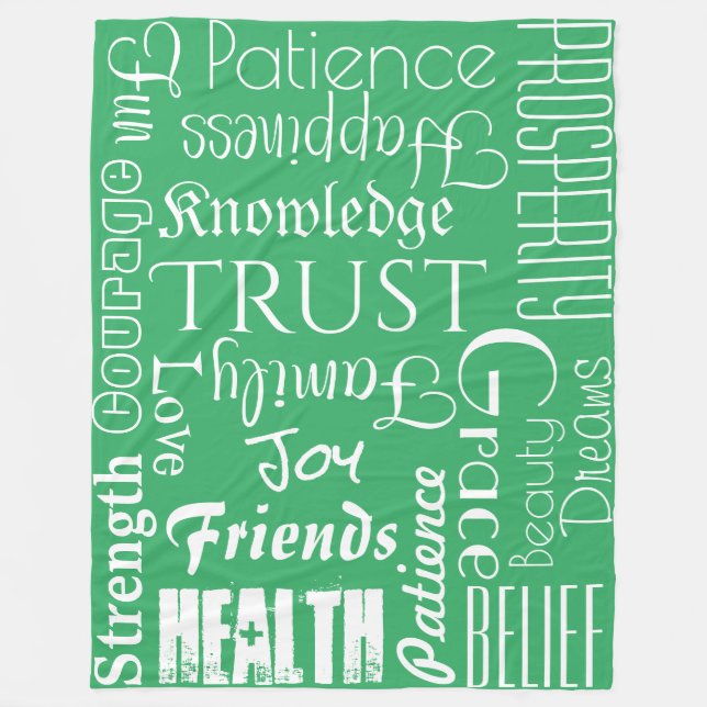 18 Fleece für Personalisierte Namen oder Wörter am (Vorderseite)