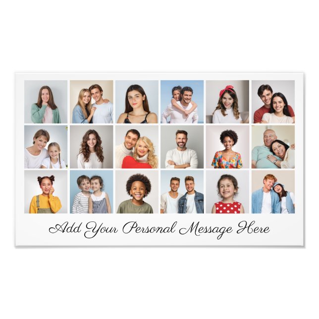 18 Foto Collage Hinzufügen eines Grußwortes Foto E (Vorne)