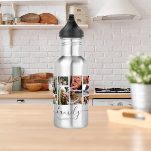 18 Foto-Kollage Süße Familie Liebe Erinnerung Edelstahlflasche